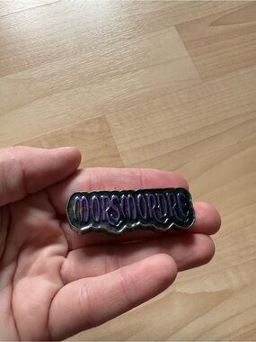 Jibbitz Morsmordre Harry Potter Dark Mark Crocs Charm Purple Black Enamel